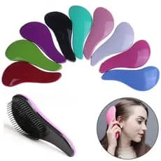 Escova de Cabelo Desembarcadora Estilo Tanglee Mágica Funcional – Verde Agua