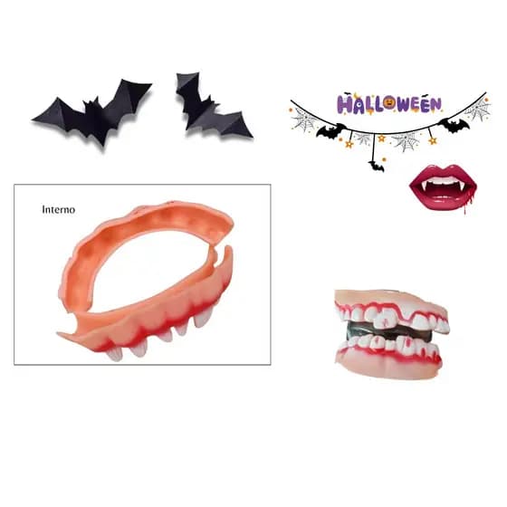 Dente Dentadura Fantasia Halloween Silicone #1