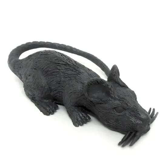 Rato de Borracha Enfeite Halloween