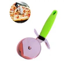 Cortador De Pizza Carretilha De Aço Inox Cabo Collor Verde