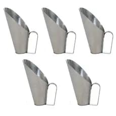 kit 5 conchas galvanizadas 1 kg para ração