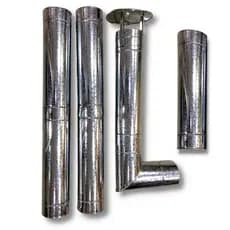 Chaminé para Churrasqueira 150mm Metálica Completa Chapéu Dumper Curva Joelho Duto Acabamento Cozinha Fogão a Lenha