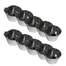 Kit 10 Comedouro engorda para Bezerros Vaca 5 kg com Garra Elevado Suporte