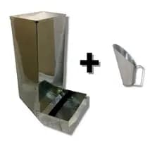 Comedouro Elevado Automático Kit Cães Cachorro Alto 15 Kg com Pegador de Ração