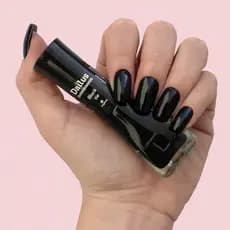 Esmalte Cremoso Black Tie - Coleção Queridinhos Dailus | Preto, Alta Cobertura e Secagem Rápida