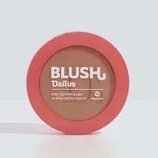 Blush em Pó Dailus Tô Bege 4,5g | Vegano, Efeito Natural, Alta Pigmentação e Toque Aveludado