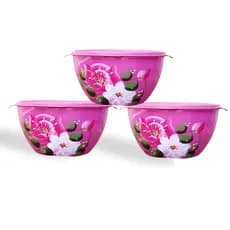 3 potes Bowls decorados 5,5 litros promoção