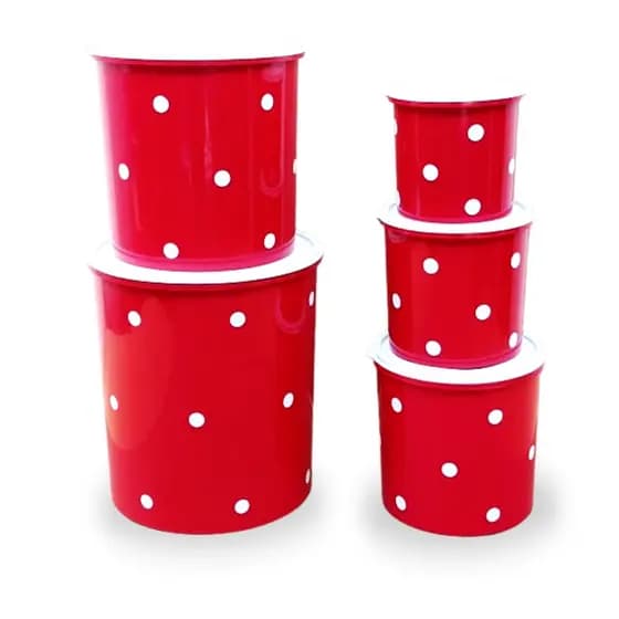 KIT 5 POTES REDONDOS POA NOVO