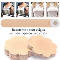Tapa-Seios Invisível Adesivo Protetor com 7,5cm de Diâmetro para Tampar Mamilos/Aureola/5PARElS aleatorio