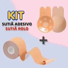 Kit 2 Conjunto para levantar o peito 1 Sutiã Rolo Adesivo + 1 par Sutiã Adesivo Pushup