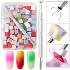 101 Peças De Esponjas Para Unhas Para Ombré Ferramentas De Arte De Unhas Para Manicure Acessórios Profissionais