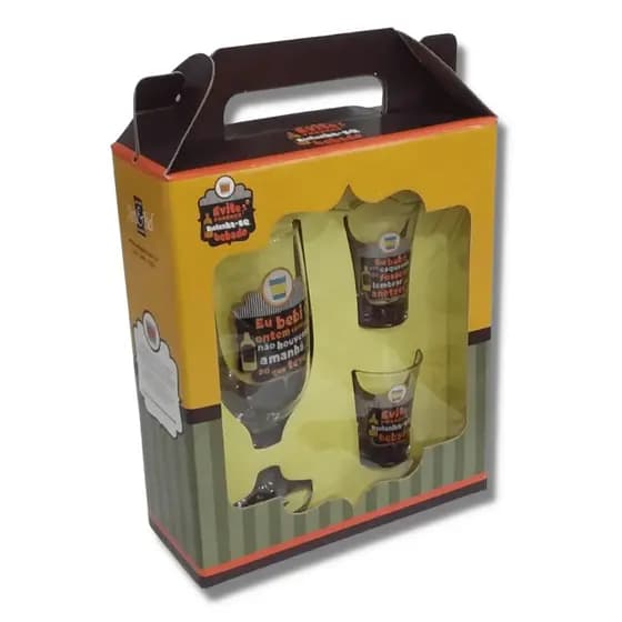 Taça Floripa - Artebel Ressaca Com 2 Copos de Aperitivo