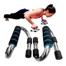 Barra S Push Up Apoio Flexao Braco Suporte Fixo Treino Casa