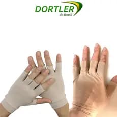 Par Luvas Curtas de Proteção Solar Dortler Original Pós Peeling Fator UV FPS 50 Contra Queimaduras