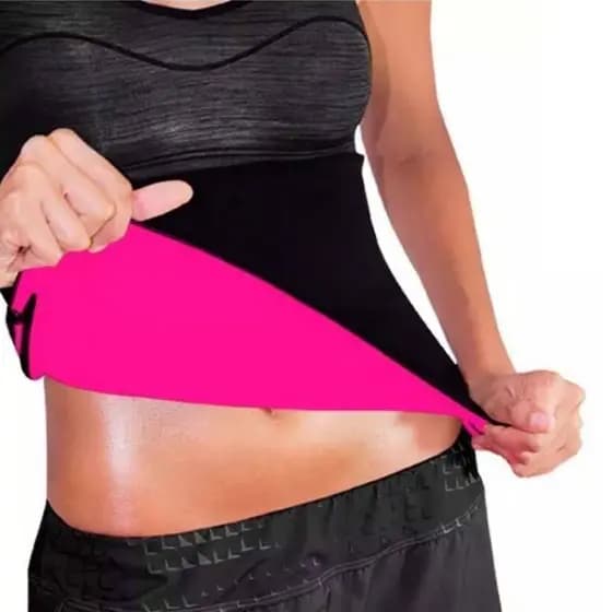 Cinta Térmica Redutora Afina Cintura Efeito Sauna Prática De Exercícios Físicos