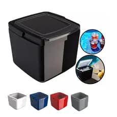 Caixa Cooler Para Gelo Portátil De 1,0litro Térmico Quadrada