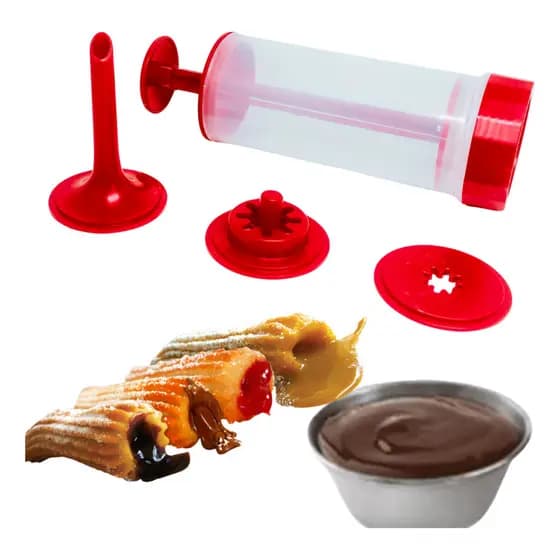 Máquina Manual Para Fazer Churros Fácil Caseiro Simples Casa