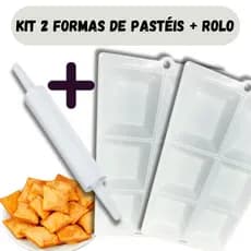 Kit 2 Formas Para OPastel + Rolo de Massa 40cm Plástico Livre de BPA