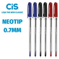Kit Caneta Cis Neotip Ponta Fina Agulha 0.7mm - Ideal para ENEM