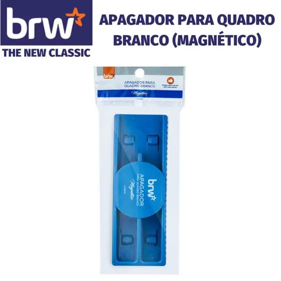 Apagador para Quadro Branco BRW - com Imã para Quadro Magnético