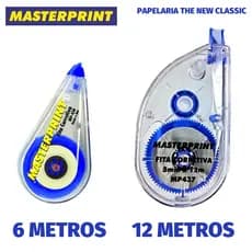 Fita Corretiva Masterprint 12 ou 6 Metros - Corretivo em Fita