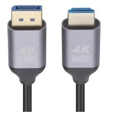 Cabo Adaptador Displayport Para Hdmi 4k 1,8 Metros Premium Tomate