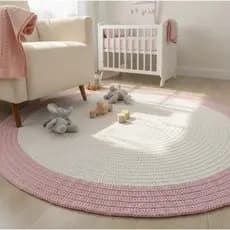 Tapete quarto infantil rosa menina tapete quarto do bebe de croche