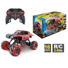 Carro controle remoto jipe monstro 4 x 4 vermelho ou Amarelo