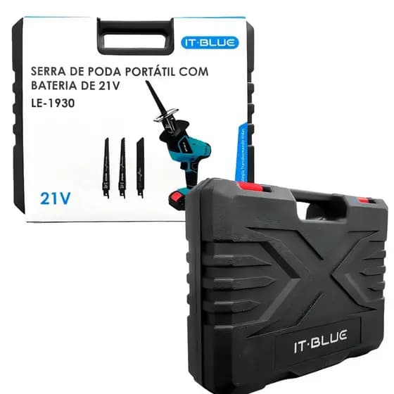 Mini Motoserra Serra de Poda Portatil com Bateria 21V Moto Serra LE-1930