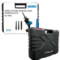 Mini Motoserra Serra de Poda Portatil com Bateria 21V Moto Serra LE-1930