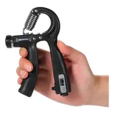 Hand Grip Ante Braço Punho Ajuste Peso Até 60 Kg C/ Contador Cor Preto