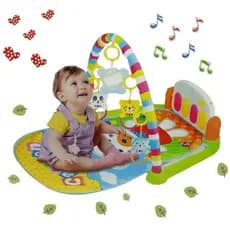 Tapete de Atividades para bebê Piano Musical Interativo Multifuncional