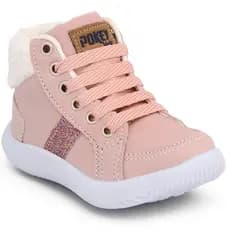 Bota Infantil Feminina Coturno Infantil Menina Tenis Cano Alto Baby Pockey Kids
