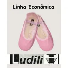 Sapatilha meia ponta linha econômica Infantil e Adulto para Balé Ballet - Sola Inteira - Ludili