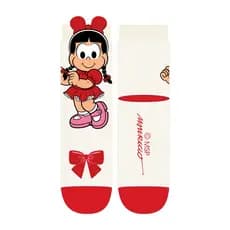 Meia Infantil 3D Soquete Rosinha Menina - Turma do Chico Bento