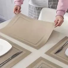 Kit 2/4/6 Peças Jogo Americano Cozinha Jantar Descanso de Prato Mesa Posta Jogo de Mesa