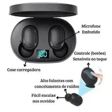 Fone Bluetooth Redmi Airdots Pro 2 Sem Fio com Case Carregador