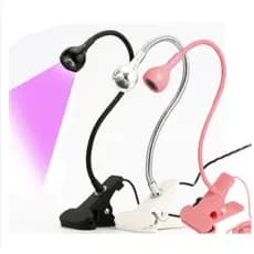 Mini Lanterna Clip De Mesa Led Uv Secagem Gel Luminária UV Ultravioleta De Mesa Com Garra Presilha Para Manicure