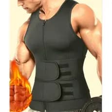 Camiseta Cinta Lombar Reforçada Abdominal Para Costas Masculino Regata Masculina Queima Gorduras Barriga