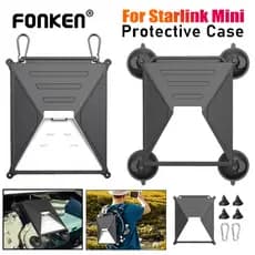 Fonken Ventosa Capa Protetora Anti-Vibração Externa Com Mosquetão Para Mini Prato Starlink