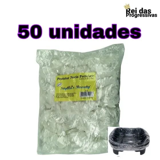 Protetor Plástico Para Bacia Pedicure Pacote C/ 50 Unidades Pé