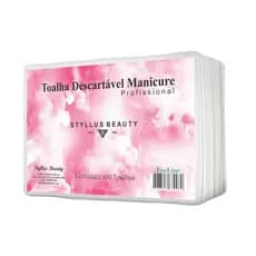 100 Toalha Manicure Descartável mão 20cm x 30cm