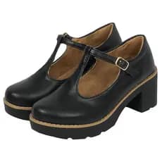 Sapato Oxford Estilo Boneca Feminino Confort Tratorado Moda