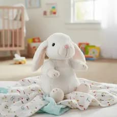 Coelho De Pelúcia Coelhinho Pascoa Gorducho 20cm Brinquedo Decorativo Antialérgico Ursinho Pelucia
