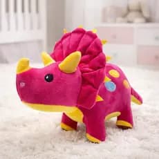 Dinossauro de Pelúcia 37cm Dino Fofo Brinquedo Infantil Presente de Dia das Criança Antialérgico