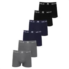 Cuecas Boxer Polo Wear Microfibra Sem Costura Masculinas Kit 6 Cueca Box Adulto Confortável
