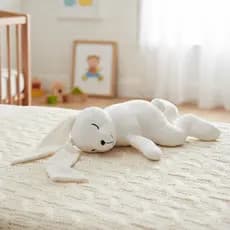 Coelho de Pelúcia Coelhinho da Pascoa Soninho Decorativo 32cm Brinquedo Infantil Antialérgico Boneca