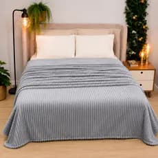 Cobertor Canelado Corttex Luster Casal Coberta Manta Quentinha Luster 1,80x2,00m