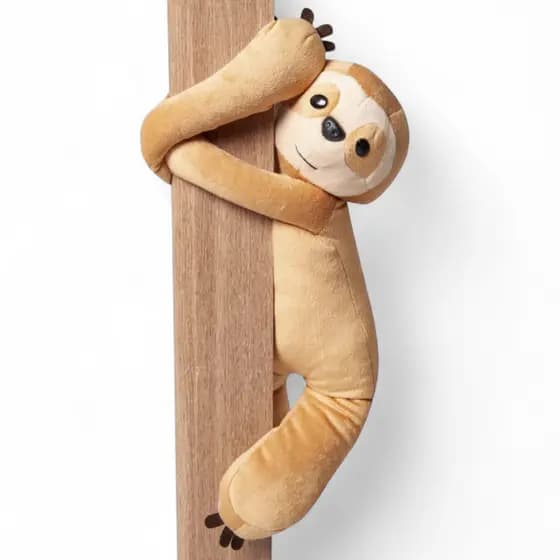 Bicho Preguiça de Pelúcia 42cm Safari Selva Decorativo Divertido Presente Ideal Dia das Crianças