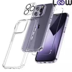 Capa + Película Tela E Câmera Para iPhone Todos Modelos 11 12 13 14 15 Pro Max Proteção Total